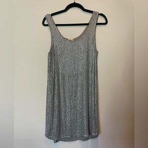 Haute Hippie Gray Sequin Dress Size M